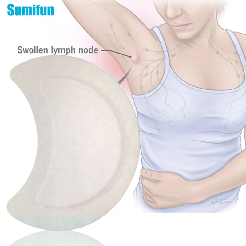 Sumifun1/5/10/20pcs Lymphatic Detox Patch Neck Anti-Swelling Herbs Sticker LymphPads Medical Plaster Body Relaxation Health Care