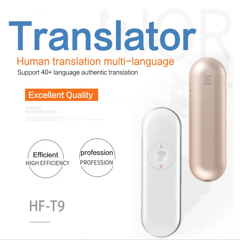 

Portable T9 40 Languages Translator Smart Voice Translator Instant Translator Multi-language Smart Voice WIFI Translator