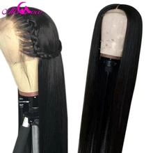 Ali Coco 13X4 кружевные передние человеческие волосы парики предварительно выщипанные Детские Волосы Бразильские Remy Прямые 13X6 кружевные передние парики для черных женщин