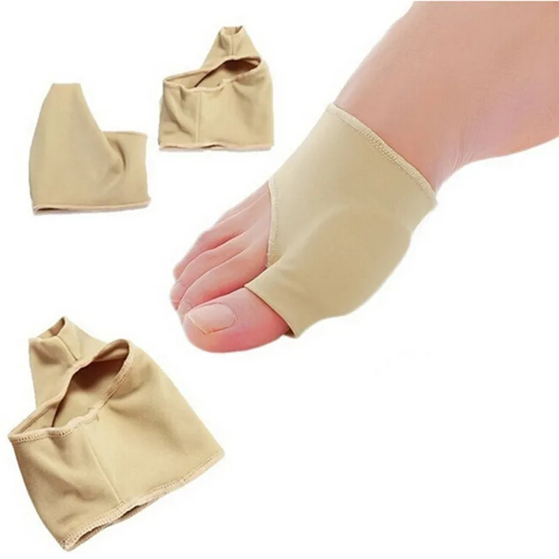 1Pair Big / Small Toe Corrector Orthotics Feet Foot Care Bone Thumb Adjuster Correction Soft Pedicure Socks Bunion Straightener