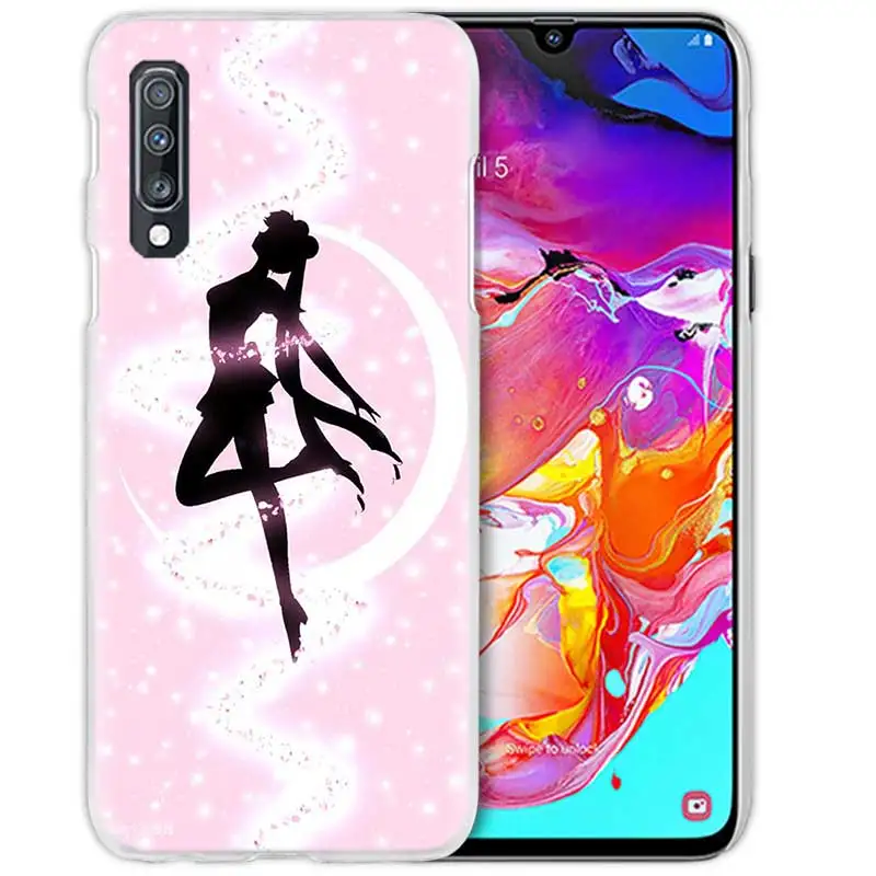 Морячка Цукино Усаги Луна для samsung Galaxy A50 A70 A20 e A80 A60 A40 A30 s A10 A8 A6 плюс A9 A7 жесткий чехол для телефона pc