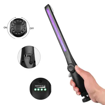 

40 LEDs Disinfection Lamp Sterilization 99.9% UV Sterilizer portable Ultraviolet Germicidal light USB rechargeable UV Lamp