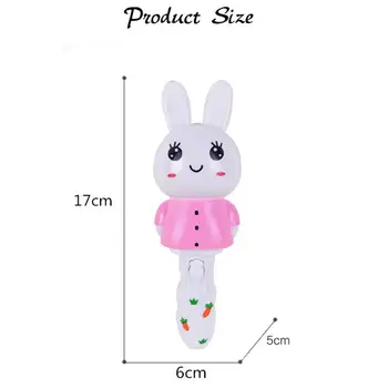 

Cute Rabbit Sticks Toy with Flashing & Music Handheld Glow Music Stick Educational Toy Gift for Kids