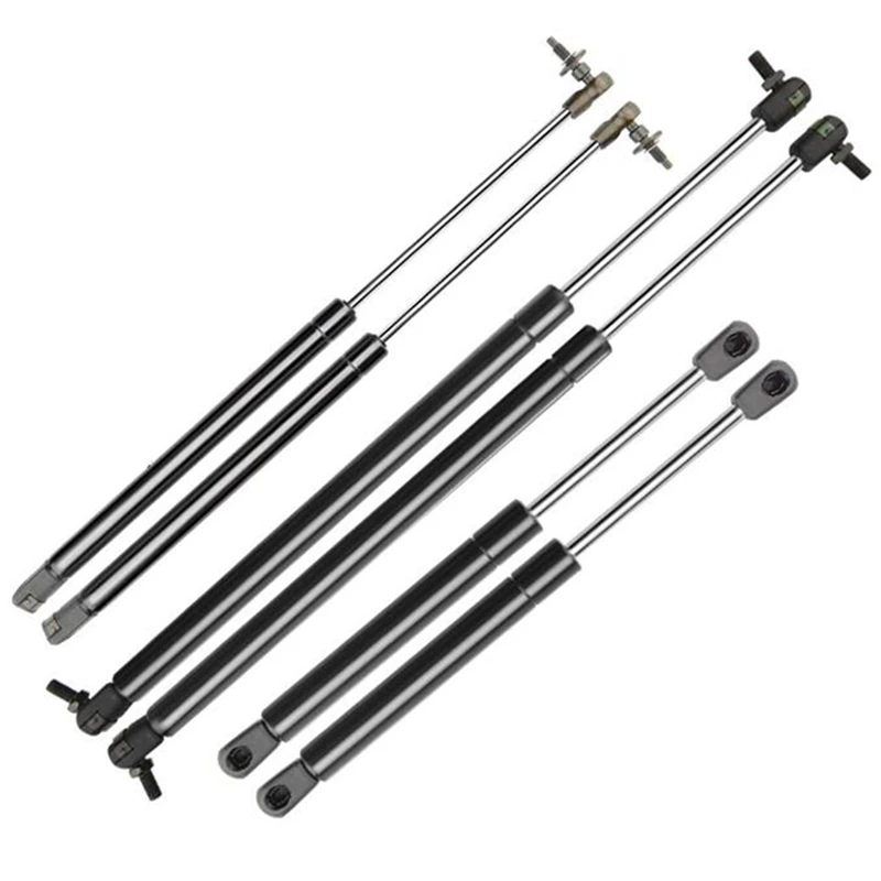 6Pcs Bonnet+Tailgate+Rear Window Lift Supports Fit for Jeep Grand Cherokee WJ/WG 1999-2004 New Shocks Struts Spring Damper |