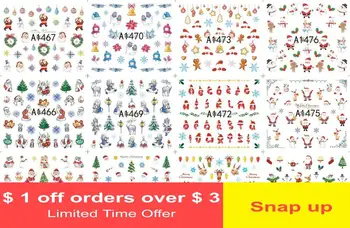 

New Christmas Snowman Christmas Gift Manicure Sticker Nail Sticker