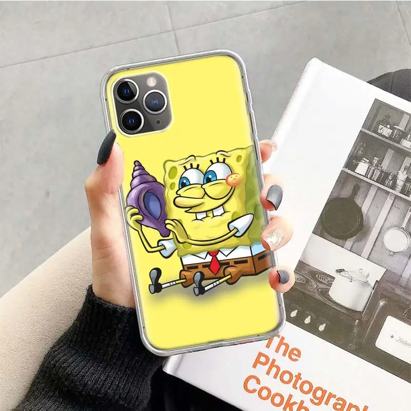 Чехол Губка Боб лучшие друзья для Apple iphone 11 Pro XS Max XR X 7 8 6 6S Plus 5 5S SE 10 десять подарок силиконовый чехол для телефона