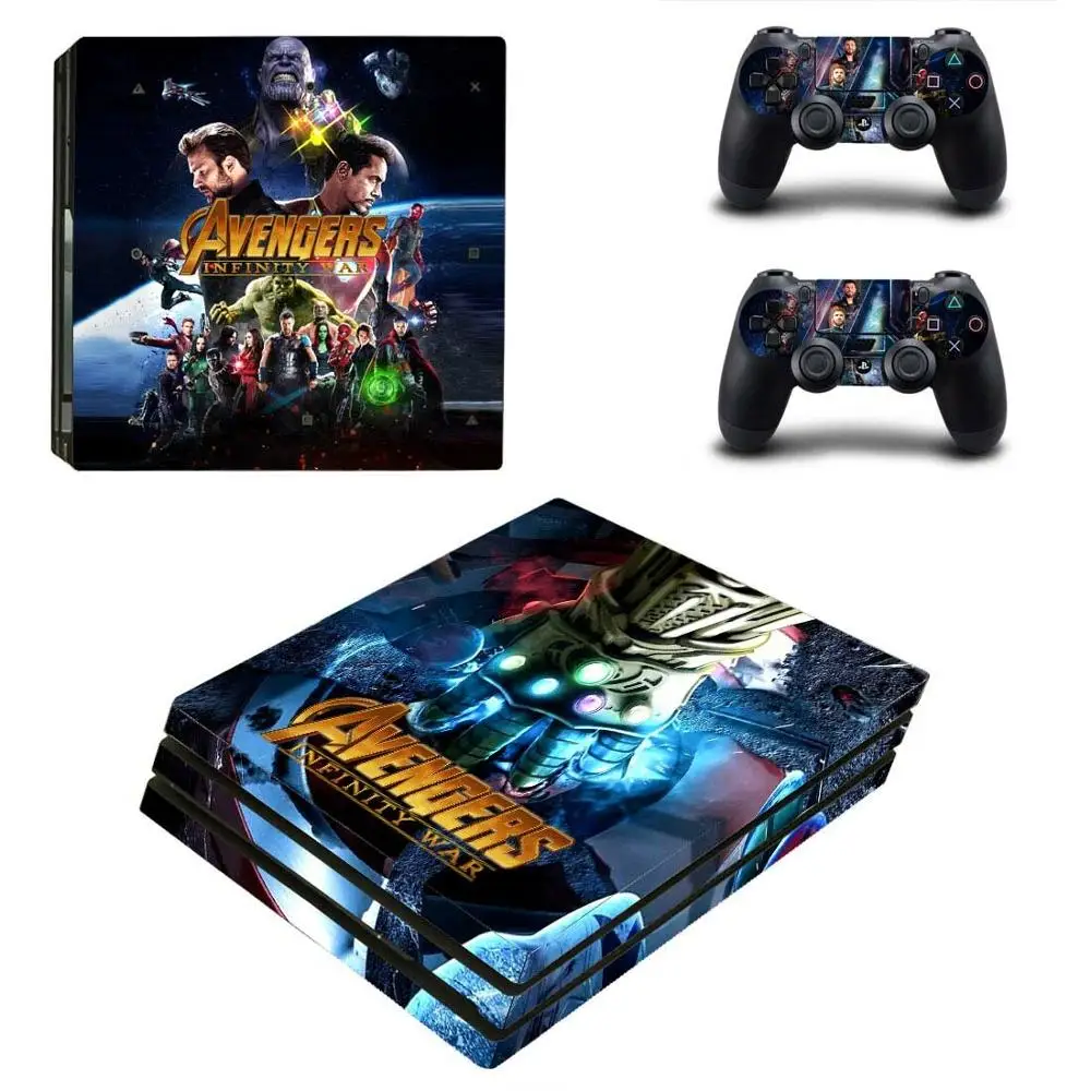 Мстители Бесконечность войны PS4 Pro наклейка s Play станция 4 кожа наклейки для playstation 4 PS4 Pro консоли и контроллер скины