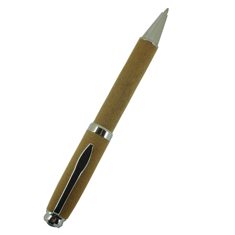 ACMECN полностью тканевая шариковая ручка цвета хаки, хромированные детали 1,0 мм, пишущие точки 35 г, металлические тяжелые шариковые ручки для рождественского подарка