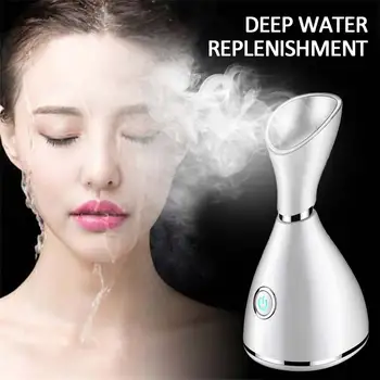 

Nano Face Steamer Vapour Ion Facial Steamer Skin Face Care Sprayer Humidifier Moisturizer Beauty Aroma Herbal Steaming Device