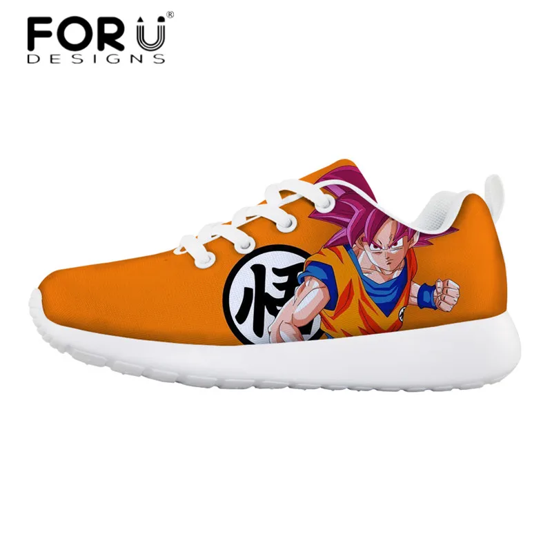 HMA316BN FORUDESIGNS/Модная обувь с аниме; Детские удобные кроссовки с рисунком Dragon Ball Z; сезон осень; легкая обувь на плоской подошве для мальчиков - Цвет: HMA316BN