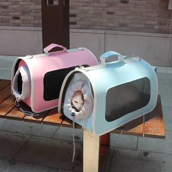 

New Pet Dogs Cat Shoulder Bag Breathable Carrier Bags Outdoor Foldable Big Space Cat Handbag Carrying Cat Cage Pet Products M/L