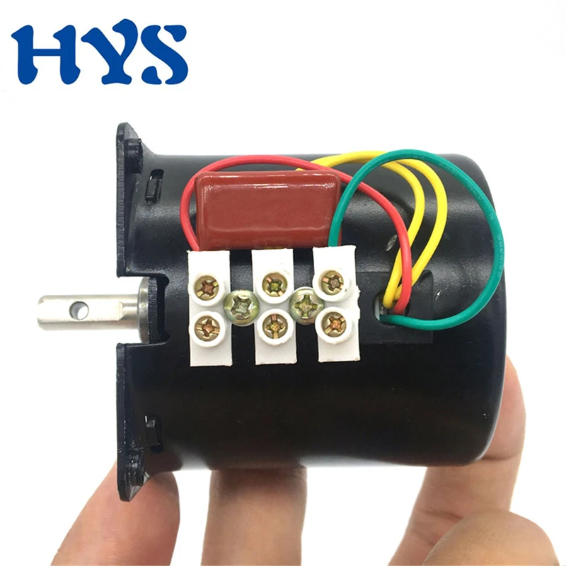 HYS моторный накопитель переменного тока 220 V 110V 25W Шестерни Электрический 1/2. 5/5/10/15/110 об/мин синхронный двигатель 220 V конденсатор с алюминиевой крышкой AC факсированная Скоба моторы 60ktyz