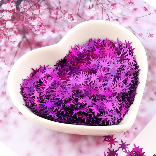 laser purple 8g Ультратонкая звезда блестка для ногтей PET экологичный блеск Лазерная Серебряная блестка свободные блестки для ногтей искусство Свадебный декор Конфетти 8 г - Цвет: laser purple 8g