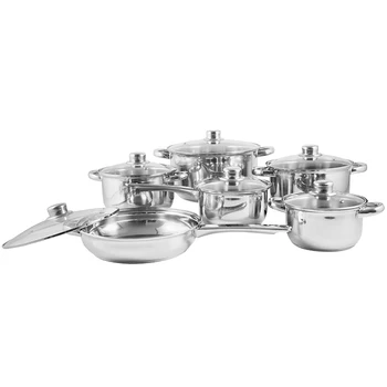 

Cookware set stainless steel Webber be-212/12, 12 pieces