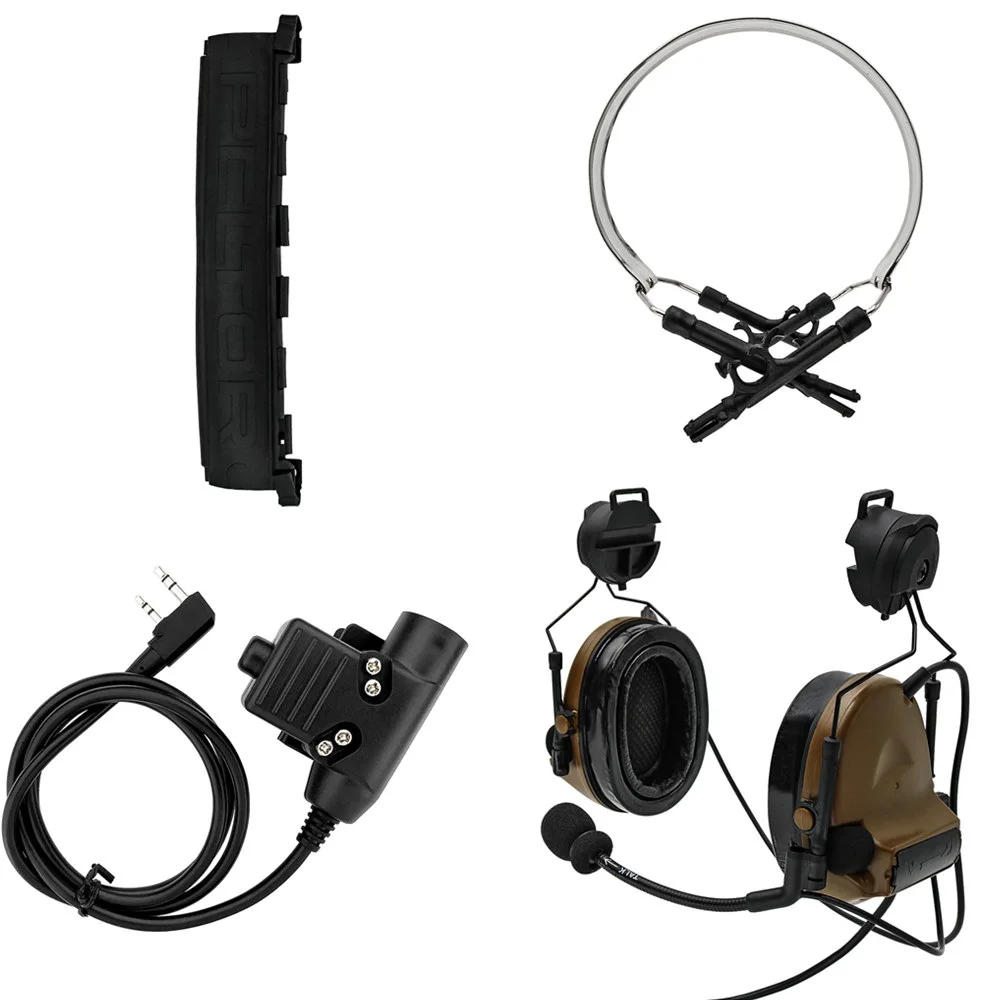 TAC-SKY COMTAC II шлем кронштейн издание тактическая гарнитура и тактическая PTT u94ptt и военная гарнитура Peltor Comtac повязка CB