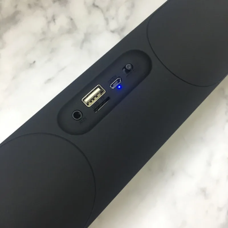 Большая мощность 20 Вт HIFI Портативный беспроводной Bluetooth динамик стерео Бас Саундбар TF USB Сабвуфер Колонка для компьютера ТВ телефона