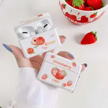 For AirPods Case Flower peach Soft shell Plastic Wireless Bluetooth Earphone Cases For Apple Airpods2 Cover Funda Fashion luxury