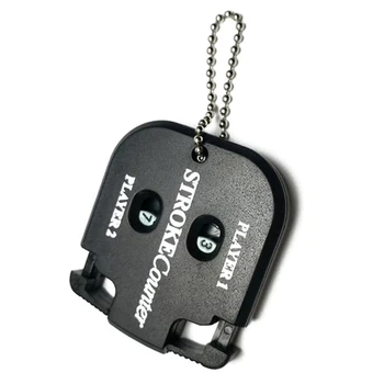 

Mini Handy Double Sides Golf Shot Count Stroke Putt Score Counter Two Digits Scoring Keeper With Key Chain Golf Training Aids Nw