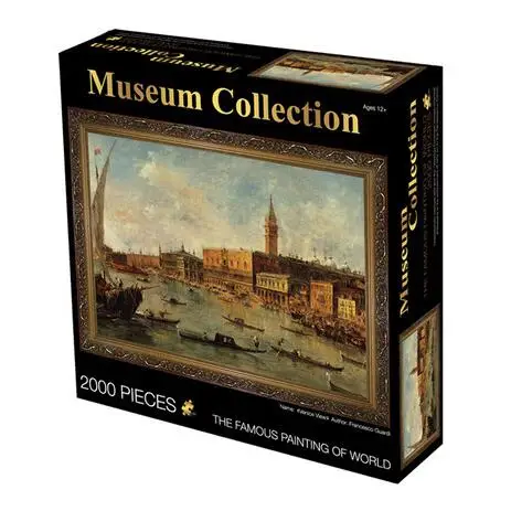 Paper 2000 pieces Adult Puzzle world famous painting Jigsaw puzzles Education toy gifts for children home decoration - Цвет: Розовый