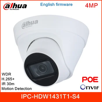 

Dahua 4MP WDR IP Camera IPC-HDW1431T1-S4 Smart H.265+ H.264+ Motion Detection Smart IR 30m IP67 Waterproof POE Security Camera