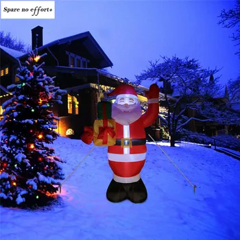 

Inflatable Santa Claus Christmas Decoration Courtyard layout Props Package luminous Air Mold Decorate Christmas and New Year