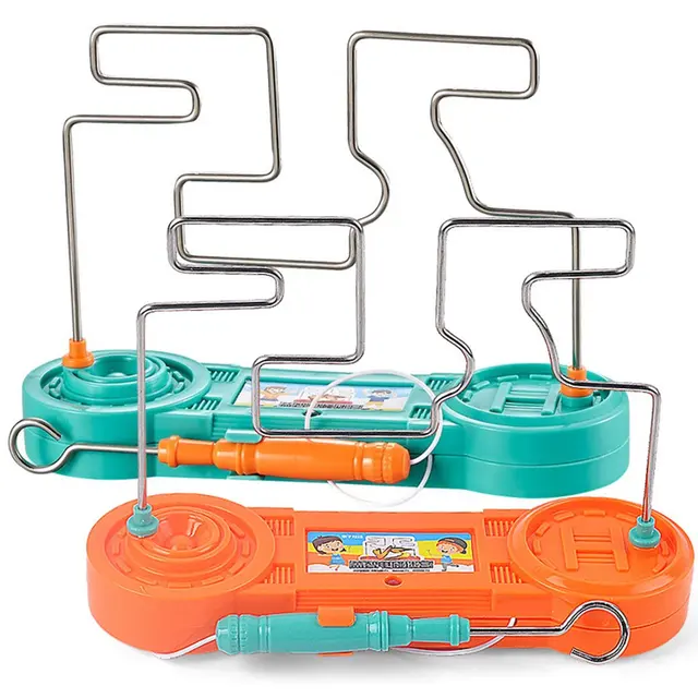 Kids Collision Electric Shock Toy Education Electric Touch Maze Game Party Funny Game Science Experiment Toys for Children Gift 3