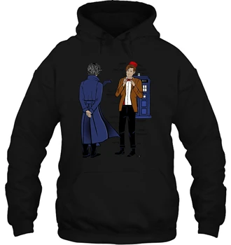 

Sherlock Meets The Doctor Who Random Big Size Streetwear men women Hoodies Sweatshirts
