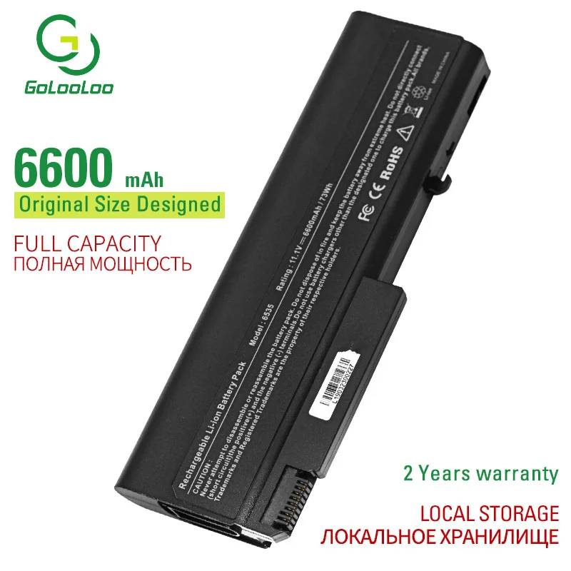 Аккумулятор Golooloo для ноутбука Hp EliteBook 9 ячеек 6930p 8440p 8440 Вт 6440b 6445b 6450b 6540b 6545b 6550b 6555b