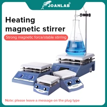 JOANLAB Aquecimento Agitador magnético Placa de aquecimento Agitador de laboratório com display digital Misturador magnético Equipamento de laboratório 1L 3L 5L 220v Com Barra Agitadora