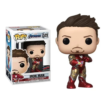 

FUNKO POP Marvel Avengers：Endgame Tony Stark Iron Man #529 & QUAKE Action Figure Collected Model toys for Children Xmas Gift
