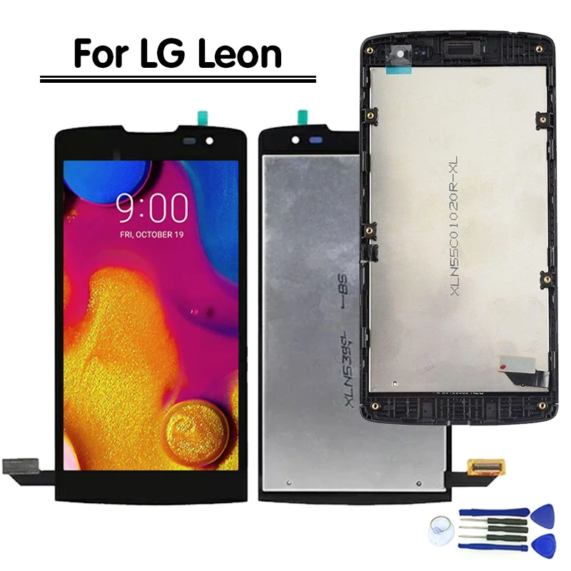 Для LG Leon H340 h320 h324 H340N H326 MS345 C50 H342 ЖК-дисплей с сенсорным экраном дигитайзер сборка