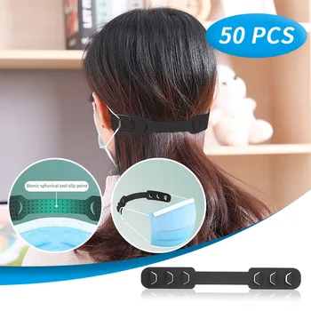 

50pcs Firm Secure Adjustable Portable Artifact Anti Lock Mask Buckle Ear Extension Hook Unisex Face Mask Buckle Ear Mask Hookers