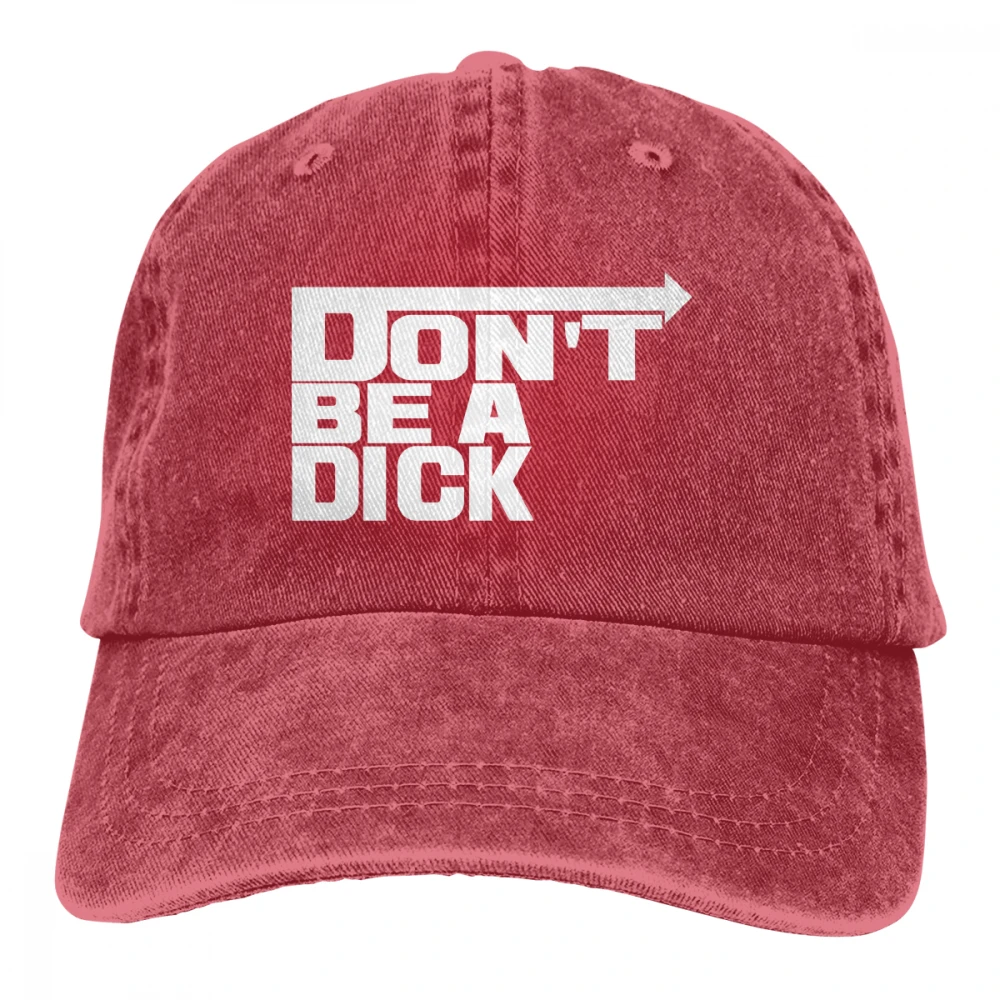 Модные украшения "Dont Be" A Dick Casquette темно-синие унисекс Мужские Женские джинсовые бейсболка с ремешком кепки Регулируемый Гольф папа шляпа