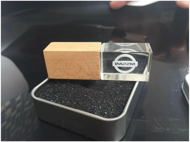 Пользовательский DIY 3D Cystal Внутренний Логотип Деревянный Кристалл Memory Stick USB 2,0 4 ГБ 8 ГБ 16 ГБ Usb флеш-накопитель ручка диск более 10 шт. бесплатный логотип