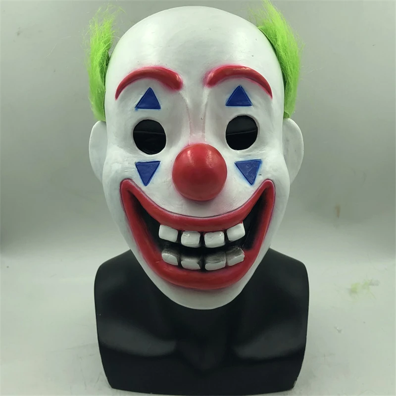 

2019 Joker Arthur Fleck Cosplay Mask Gunman Clown Horror Latex Helmet Masks Child Adult Party Halloween Carnival Props Toys