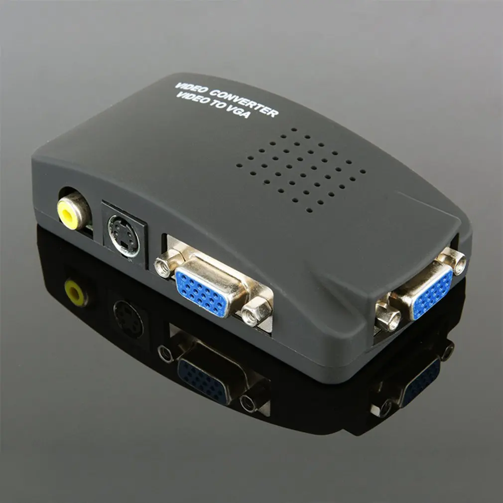 Av-vga сплиттер тв Pcav к Vga Hd видео конвертер-Top Box к компьютеру 3D графика обработки изображений техники