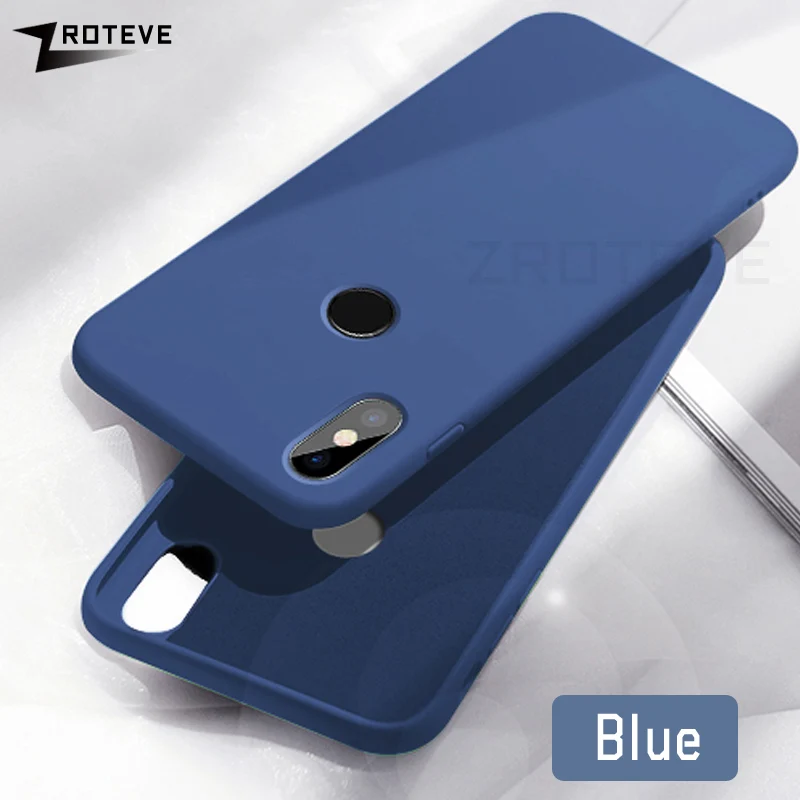 Blue Чехлы для Xiaomi Mi A2 Lite чехол ZROTEVE Candy colors чехол мягкий жидкий силиконовый чехол для Xiaomi Mi A2Lite A2 Lite чехол - Цвет: Blue