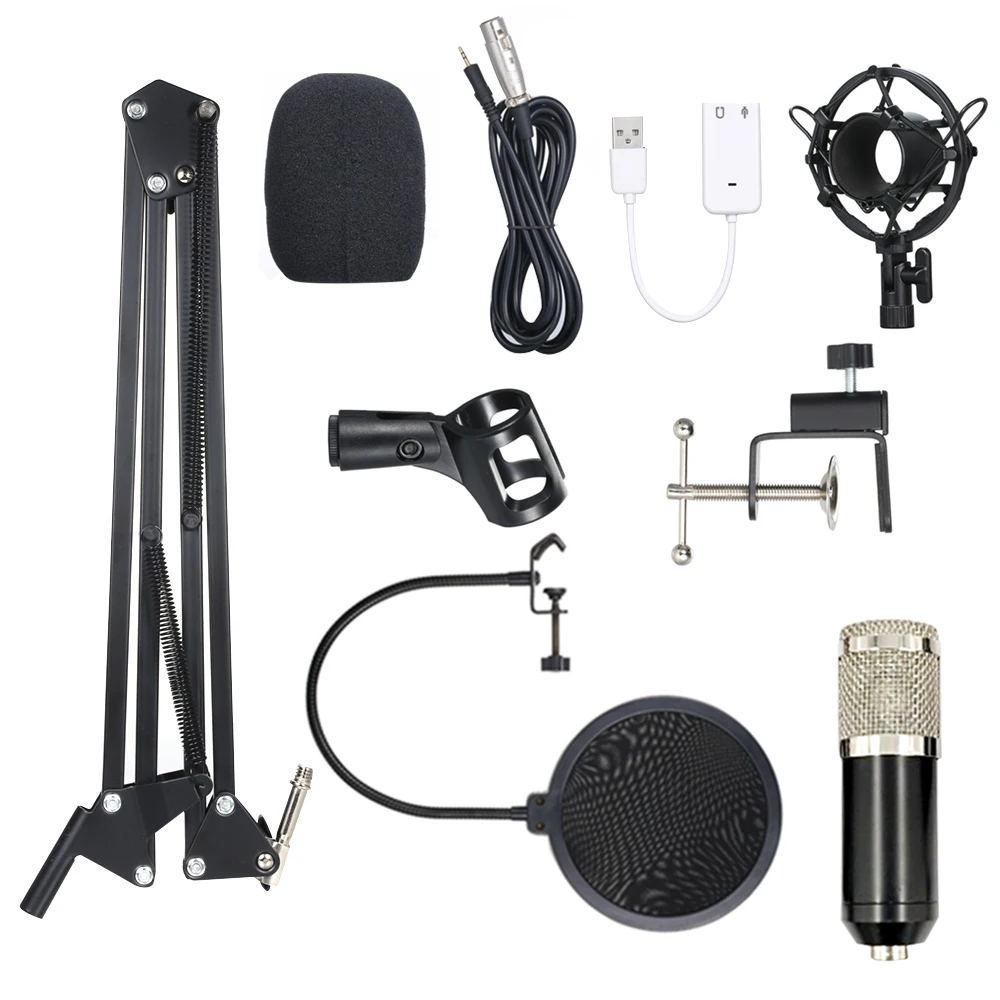 BM800 конденсаторный микрофон Pro Audio Studio Запись Brocasting регулируемый микрофон Подвеска ножничный рычаг поп-фильтр KTV караоке - Цвет: type 7