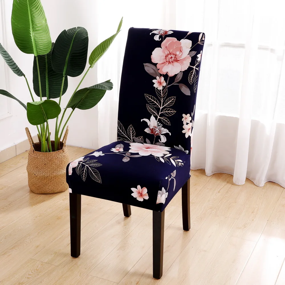 Чехол для стула с принтом, Эластичный чехол для сиденья, используемый для свадебной вечеринки, дома, кухни, столовой, офиса, гостиной