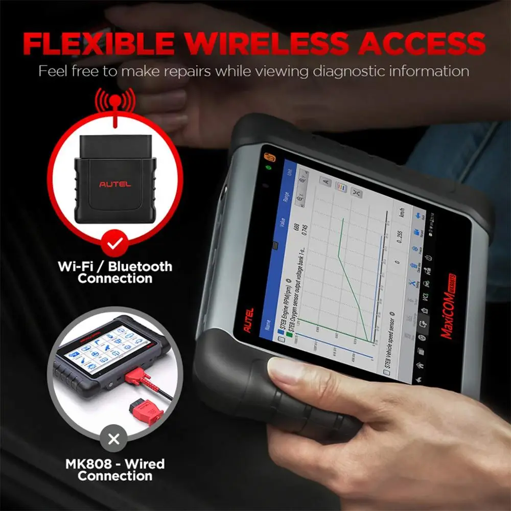 AUTEL MaxiCOM MK808TS TPMS автомобильный диагностический инструмент программирующий для