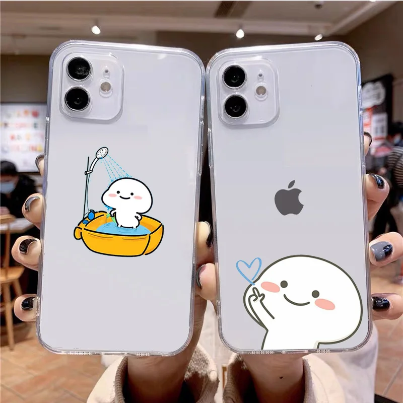 Милый прозрачный мягкий чехол-карандаш для IPhone 13 12 Mini 11 Pro Max XR XS XSMax X 5 5S SE 2020 6 7 8 Plus