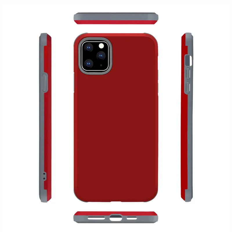 Чехлы для телефонов ярких цветов для iphone 11 Pro Max XR X XS Max 6 6S 7 8 Plus, милый простой однотонный Жесткий ПК+ Мягкий силиконовый чехол