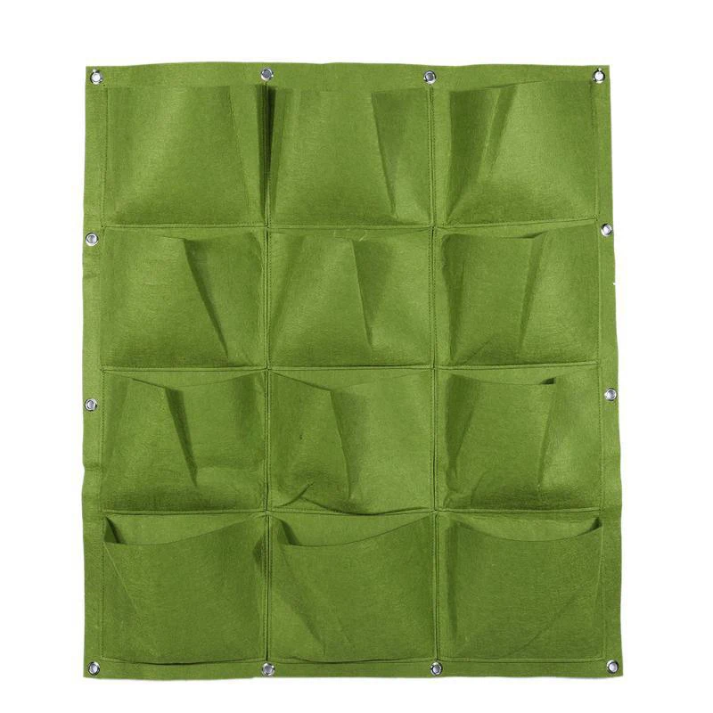 Озеленение 12 карманов растение сумка Настенный Сад домашний декор балкон