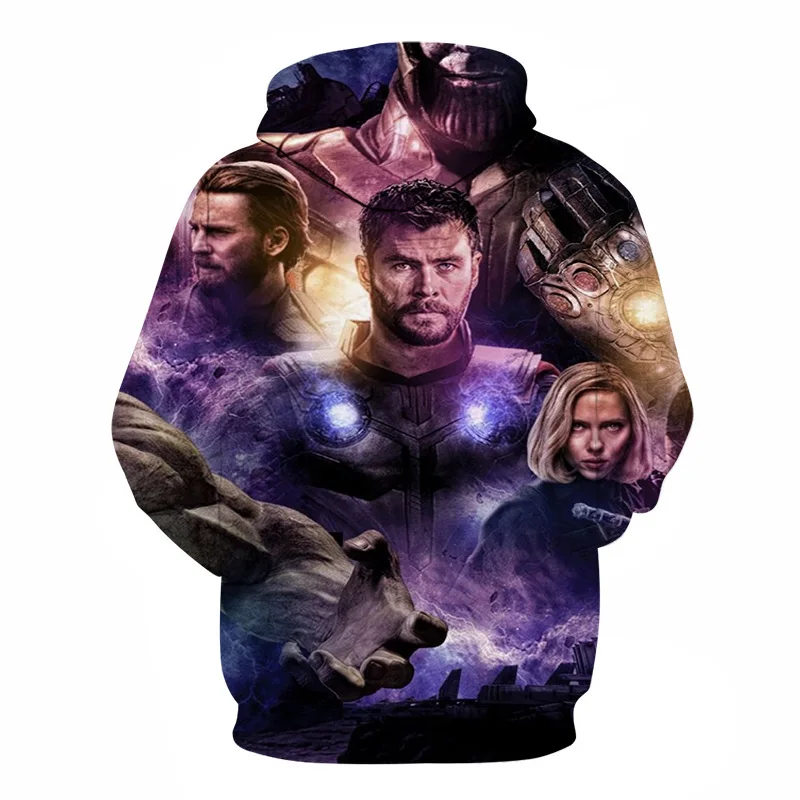 Мстители 4 Endgame уличная Мужская Женская толстовка с длинным рукавом толстовки супергерой Мужская Весенняя Толстовка с длинным рукавом Homme