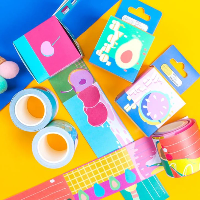 1 Pcs Kawaii Colorful Fruit Avocado Cherry Masking Washi Tapes Memo Pad Diary DIY Sticky Notes Label Stickers Stationery Gifts
1 Pcs Kawaii Colorful Fruit Avocado Cherry Masking Washi Tapes Memo Pad Diary DIY Sticky Notes Label Stickers Stationery Gifts