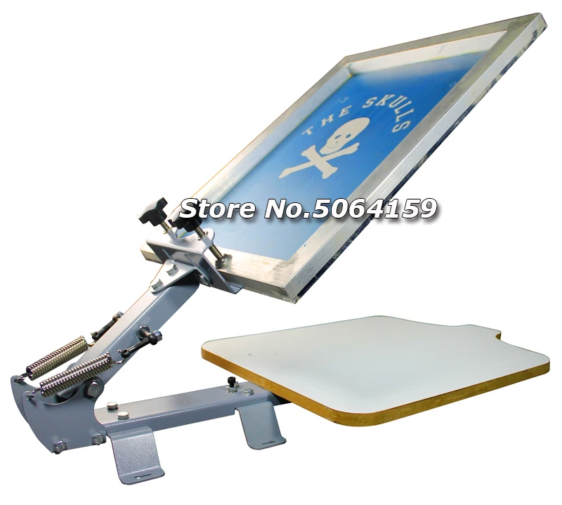 Intbuying 1 Color 1 Station Silk Screen Printing Press Kit Machine T