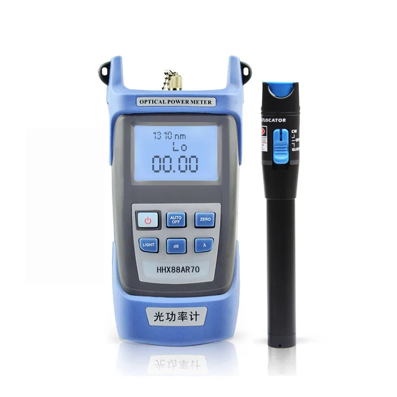 Medidor de Potência Visual de Falhas Caneta de Teste de Fibra 2 em 1 Kit de Ferramentas de Fibra Óptica e 10mw-70 + 10dbm Óptica Ftth Localizador Uso 7 e 10mw-70 + 10dbm localizador visual de