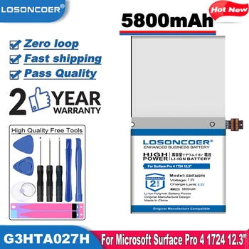 

LOSONCOER New 5800mAh G3HTA027H DYNR01 Laptop Battery for Microsoft Surface Pro 4 1724 12.3" Tablet 7.5V
