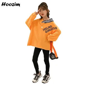 

Spring Sport Suit For Girls 4-12 Years Fashion Cross V Neck Letter Split Hem T Shirt+Fitness Legging set Child Girls Cloting Set