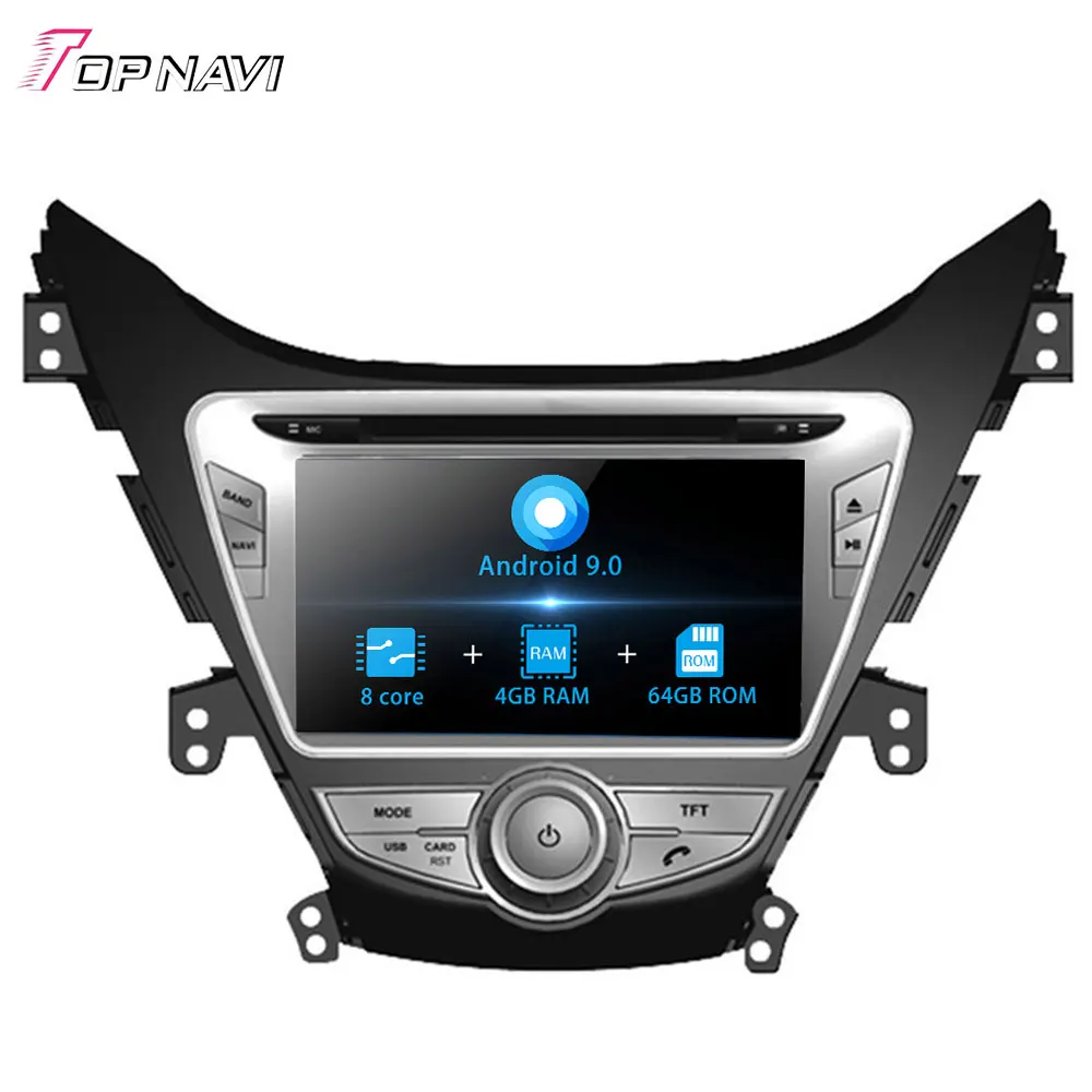 " Восьмиядерный Android 9,0 автомобильный gps-навигатор для HYUNDAI ELANTRA/MD 2011-Стерео Авторадио автомобиля Радио DVD мультимедиа аудио 2 Din